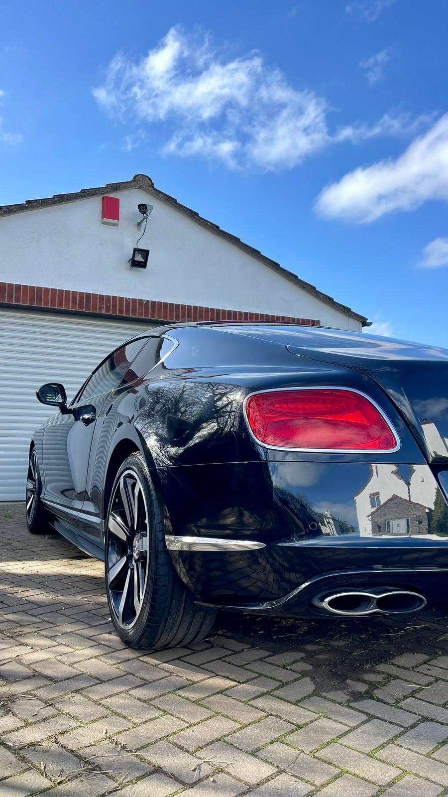 Polished black Bentley Continental GT
